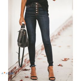 بنطلون جينز نسائي بتصميم امريكي