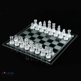 لعبة شطرنج  زجاج كريستالي لعبة الشطرنج العالمية