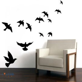 ملصقات جدارية نمط الطيور لديكور المنزل