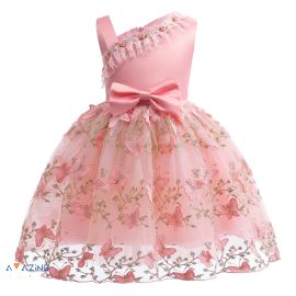 فستان الأميرة الصغيرة باللون الوردي الجذاب